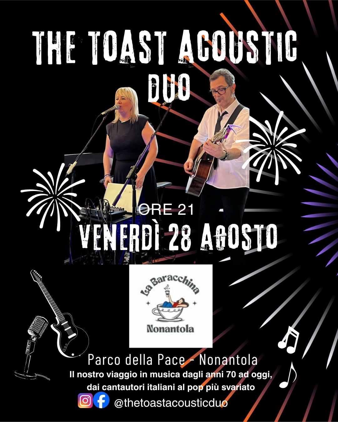 Locandina 1 tour THE TOAST ACOUSTIC DUO