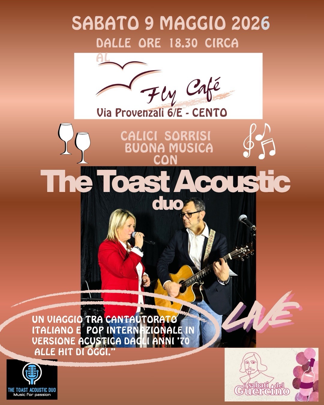 Locandina 2 tour THE TOAST ACOUSTIC DUO