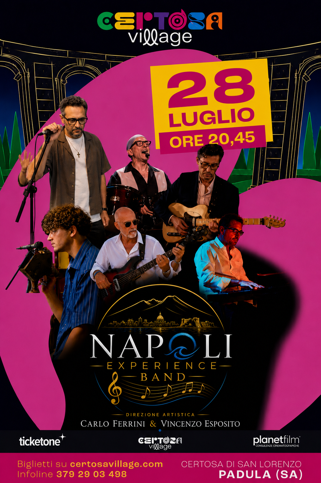 Locandina 1 tour Napoli Experience Band