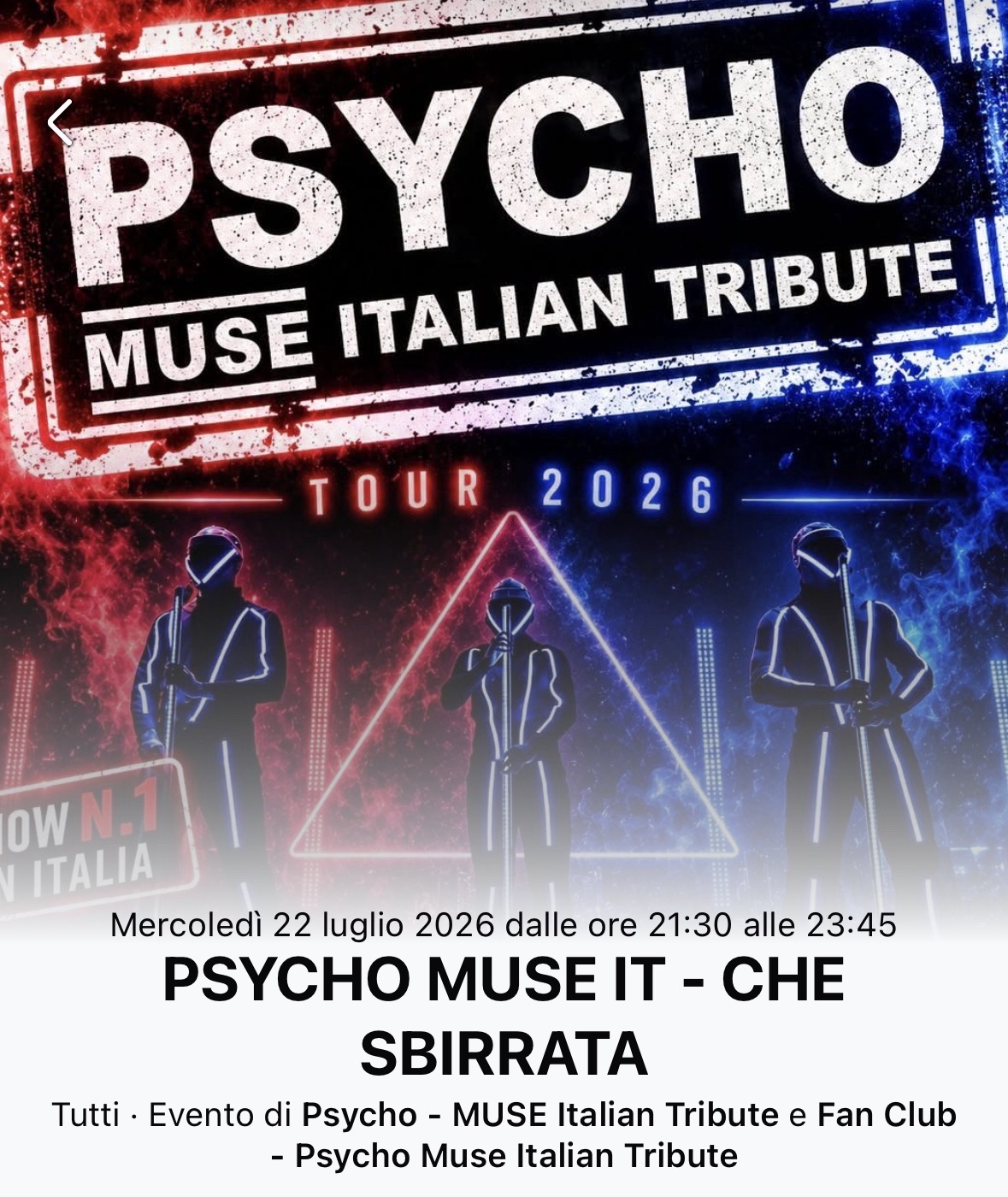 Evento Psycho summer tour- Che Sbirrata