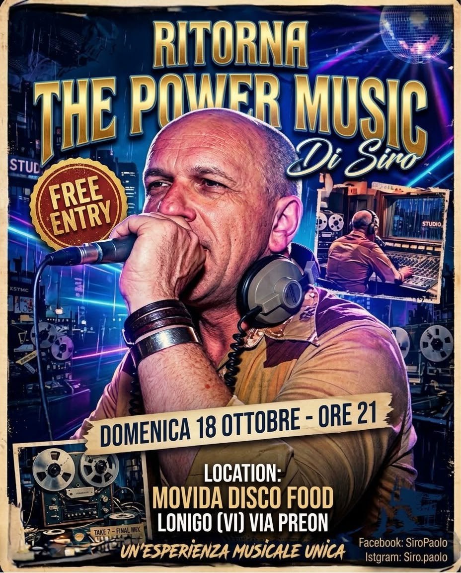 Evento THE POWER MUSIC Dj Siro