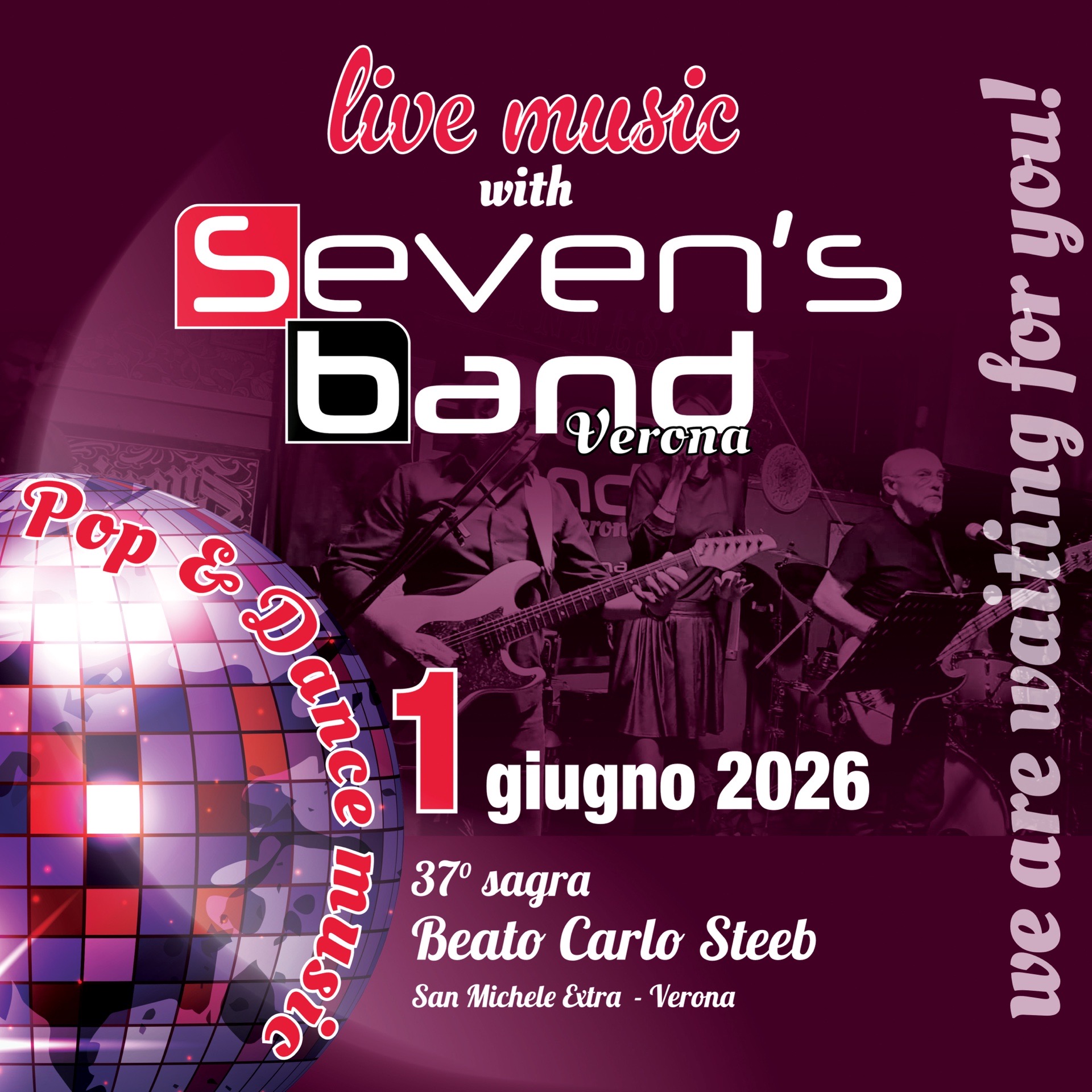 Evento concerto pop rock &amp; dance 70-80-90