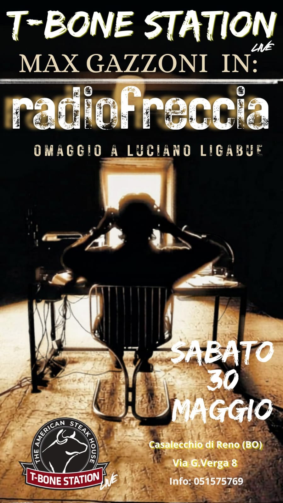 Evento MaxG "Omaggio a Ligabue" LIVE @ T-Bone Station