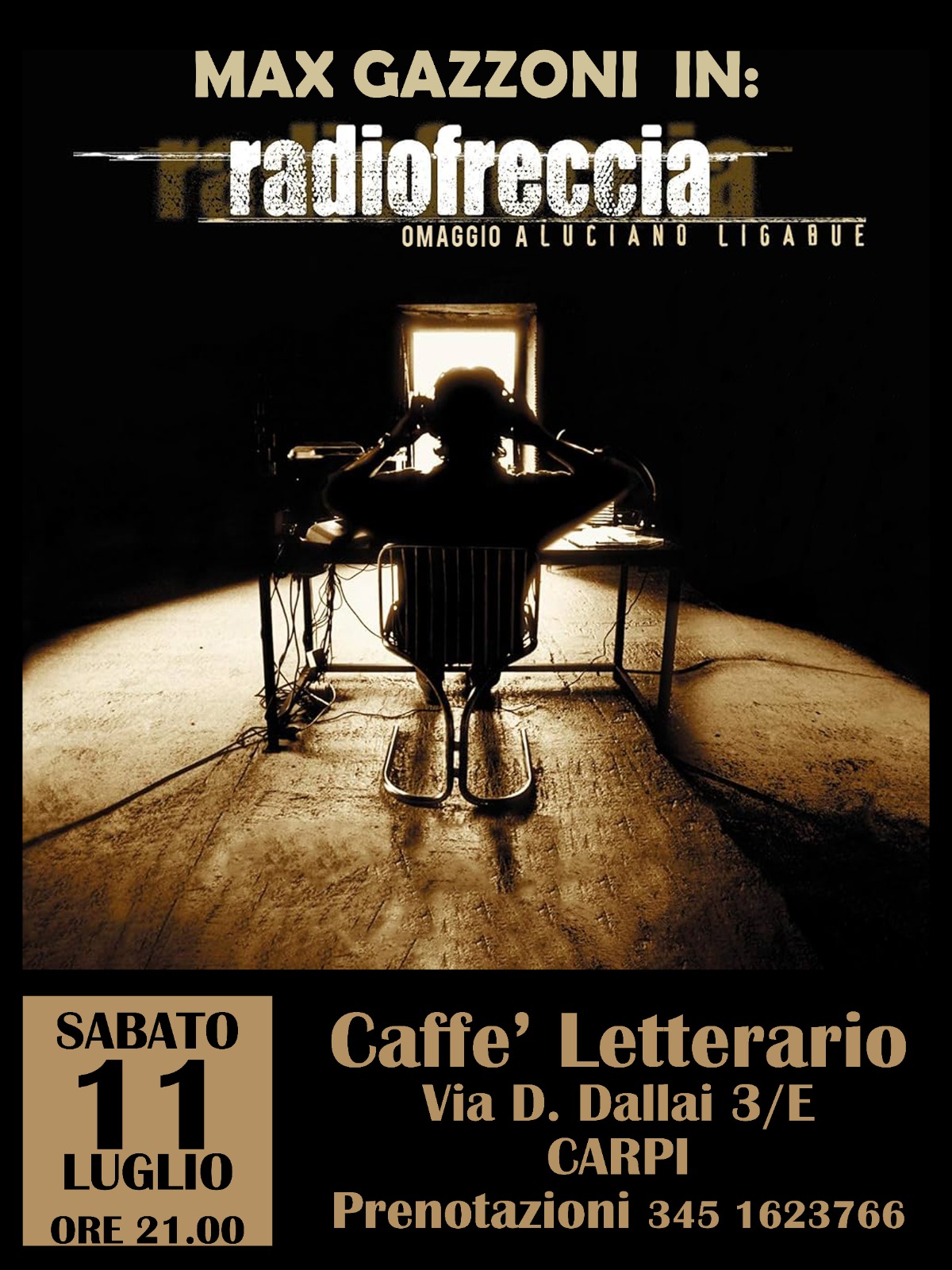 Evento MaxG "Omaggio a Ligabue" LIVE @ Caffè Letterario