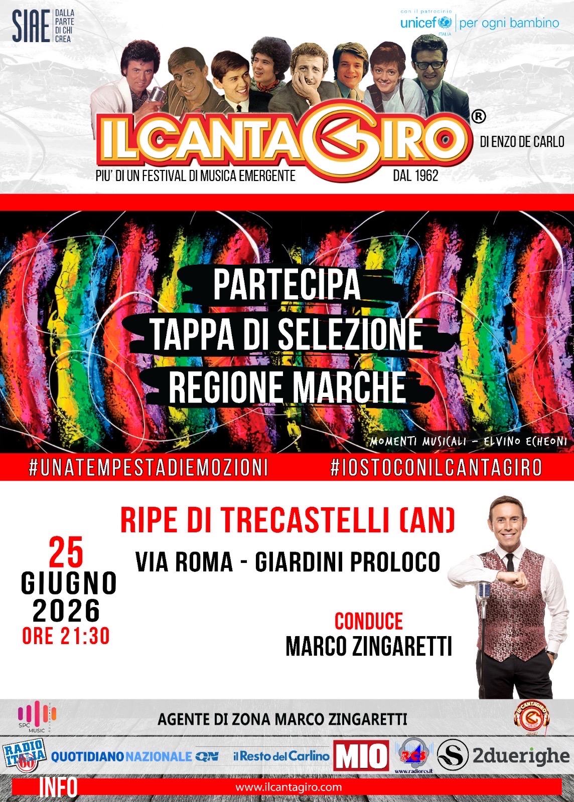Evento Selezioni Cantagiro Regione Marche