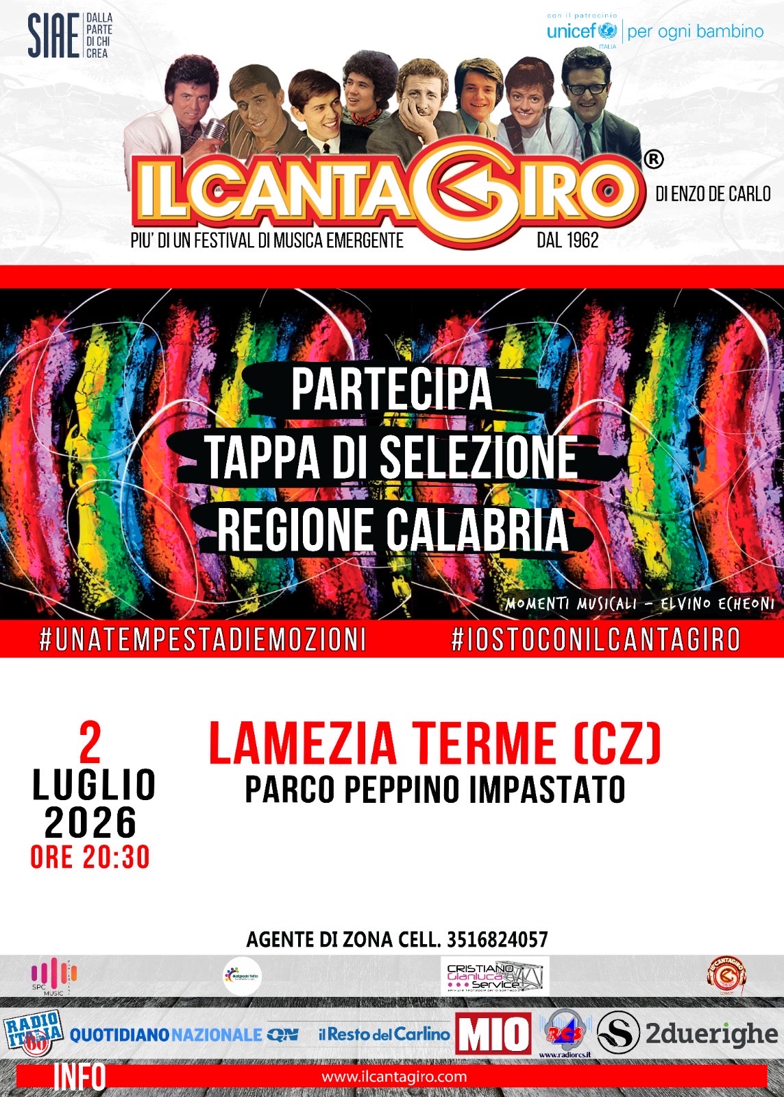 Evento Selezioni Cantagiro Regione Calabria