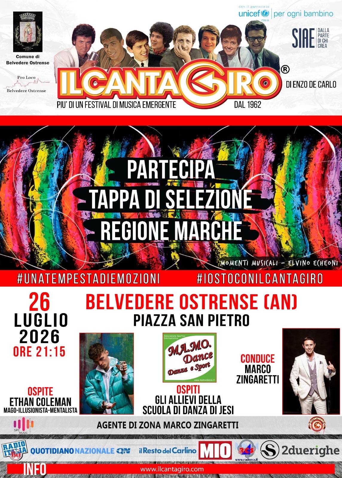 Evento Talpa selezione Cantagiro per la regione Marche