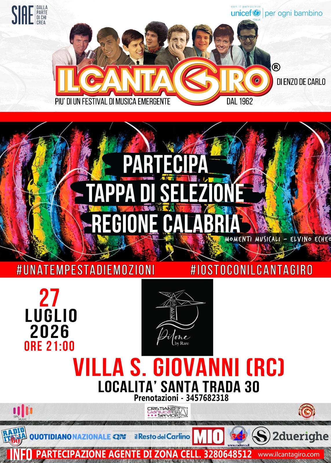 Evento Tappa selezione Cantagiro per la regione Calabria